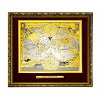 Панно "Карта известного мира Иоганна Баптиста Гоманна" (Планиглобии) 