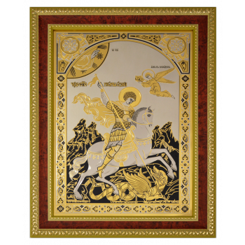 Панно-икона "Чудо Георгия о змие"